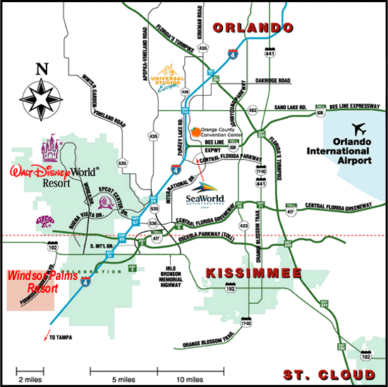 Map of Orlando